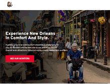 Tablet Screenshot of frenchquarterscooters.com